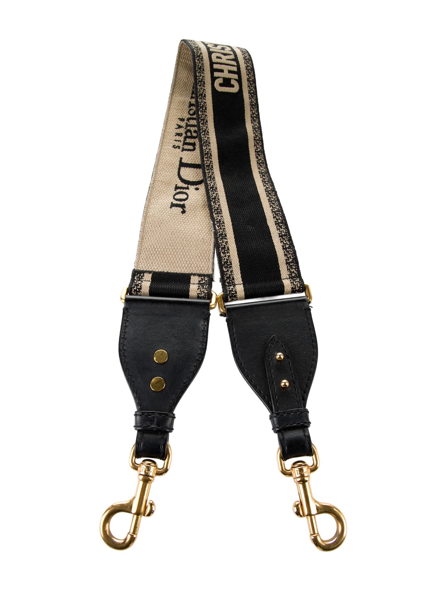 Christian Dior Pattern Print Canvas Bag Strap